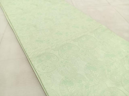平和屋着物◎六通柄袋帯　唐織　花丸文　正絹　逸品　BAAU9183yc