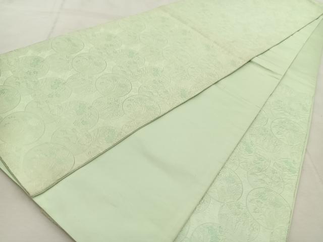 平和屋着物◎六通柄袋帯　唐織　花丸文　正絹　逸品　BAAU9183yc