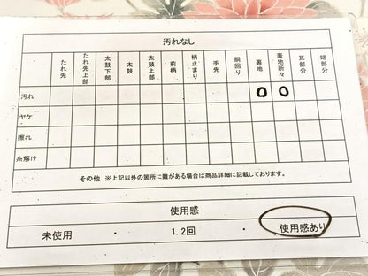 平和屋着物◎太鼓柄袋帯　作家物　手描き　枝花文　正絹　逸品　BAAU9241yc