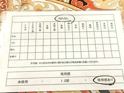 平和屋着物◎六通柄　本袋帯　唐織　正倉院青海波　黒地　金糸　BAAU9262yc