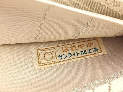 平和屋着物◎両面　全通柄袋帯　唐織　孔雀　銀糸　正絹　逸品　BAAU9274yc