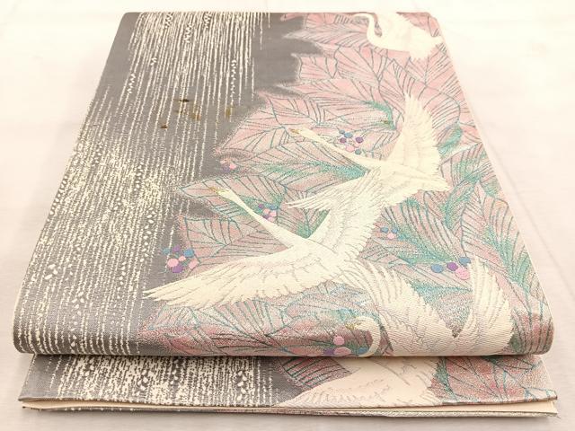 平和屋着物◎六通柄袋帯　唐織　飛鳥南天文　正絹　逸品　BAAU9405yc