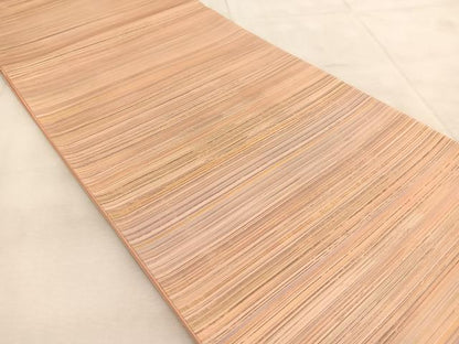 平和屋着物◎六通柄袋帯　横段文　金銀糸　正絹　逸品　BAAU9408yc
