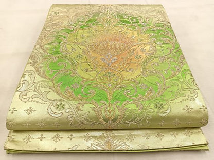 平和屋着物◎六通柄袋帯　宝相華　金銀糸　正絹　逸品　BAAU9432yc