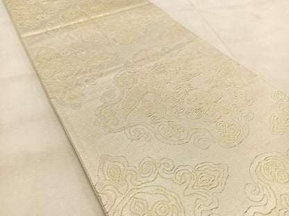 平和屋着物◎六通柄袋帯　鳳凰花唐草文　金銀糸　正絹　逸品　BAAU9445yc