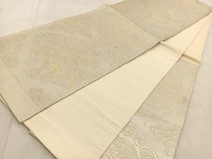平和屋着物◎六通柄袋帯　鳳凰花唐草文　金銀糸　正絹　逸品　BAAU9445yc