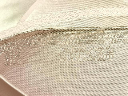 平和屋着物◎西陣　服部織物謹製　六通柄袋帯　草花文　こはく錦　金銀糸　引箔　正絹　逸品　BAAU9450yc