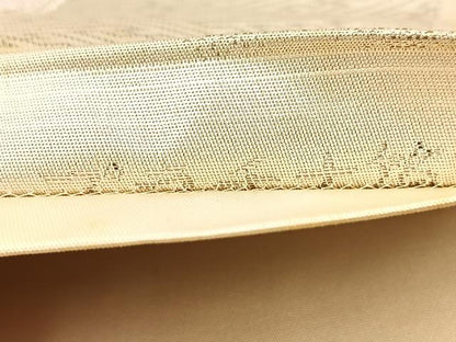 平和屋着物◎六通柄袋帯　扇面の舞　プラチナ箔　正絹　逸品　BAAU9681yc