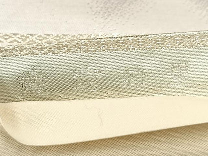 平和屋着物◎六通柄袋帯　唐織　愛宕の里　二重箔錦　銀糸　正絹　逸品　BAAU9710yc