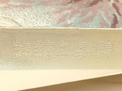 平和屋着物◎六通柄袋帯　錦綾上品錦　遠山文　金銀糸　正絹　逸品　BAAU9891yc