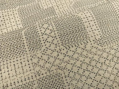 平和屋着物■上質な紬 幾何学文様 正絹 逸品 BAAV0007mz