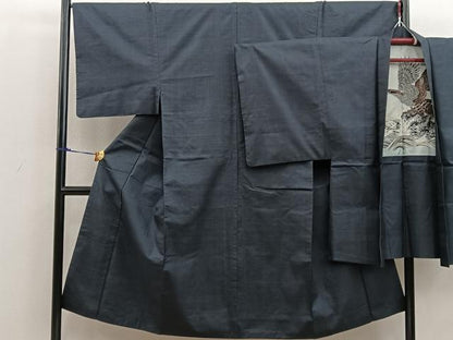 平和屋着物●男性 本場大島紬 アンサンブル 100亀甲 総詰め 正絹 逸品 BAAV0048mz