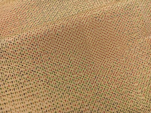 平和屋着物■上質な紬 幾何学文様 正絹 逸品 BAAV0208mz