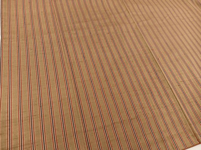 平和屋着物■上質な紬　間道　正絹　逸品　BAAV0231mz