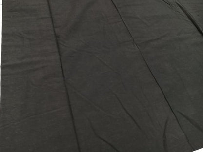 平和屋着物■男性　紬　色無地　藍媚茶色　正絹　逸品　BAAV0245mz