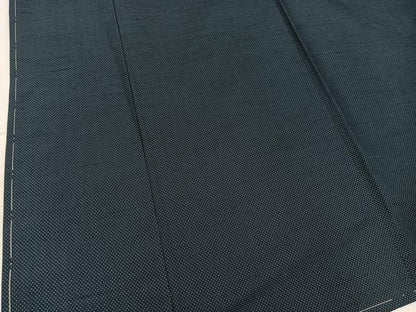 平和屋着物●男性 紬 アンサンブル 幾何学文様 正絹 逸品 未使用 BAAV0309mz