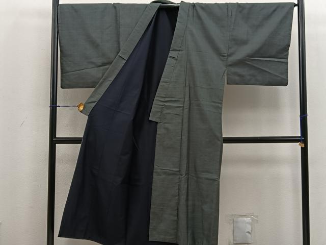 平和屋着物●男性　本場大島紬　アンサンブル　100亀甲　総詰め　正絹　逸品　BAAV0310mz