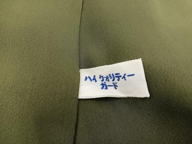 平和屋着物●上質な小紋　市松文様　正絹　逸品　BAAV0486mz