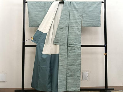 平和屋着物■上質な紬　霞文　正絹　逸品　BAAV1241mz