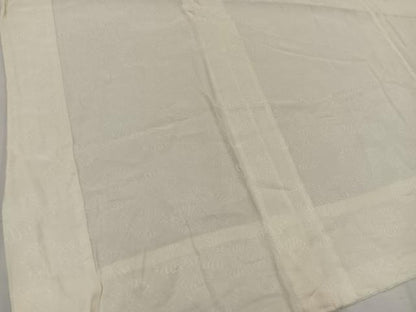 平和屋着物■長襦袢　無双仕立て　菊地紋　白色　正絹　逸品　BAAV1308mz