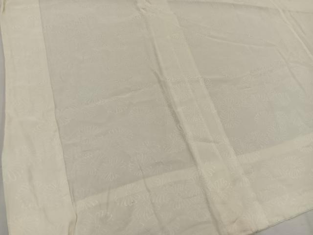 平和屋着物■長襦袢　無双仕立て　菊地紋　白色　正絹　逸品　BAAV1308mz