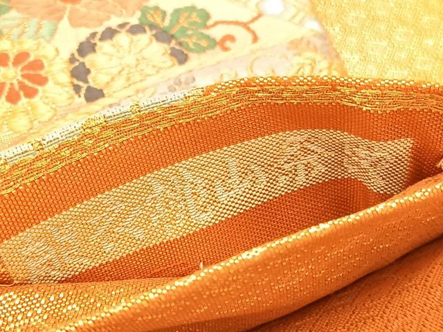 平和屋着物◎九百佐賀錦　六通柄袋帯　能衣桃山祭典　金銀糸　正絹　逸品　BAAV1523hv