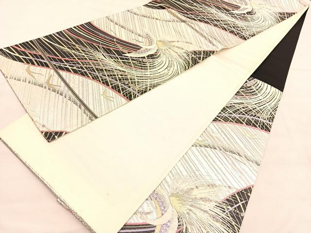 平和屋着物◎六通柄袋帯　唐織　飛鳥文　金銀糸　正絹　逸品　BAAV1543hv