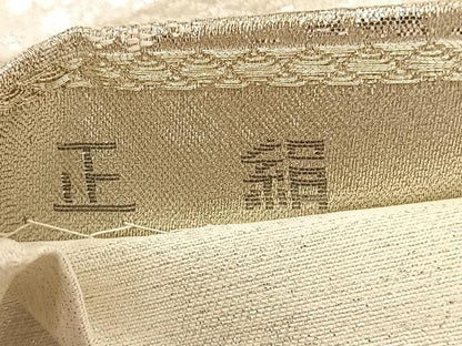 平和屋着物◎六通柄袋帯 唐織 京名所風景文 プラチナ銀箔二重織 正絹 逸品 BAAV1571hv