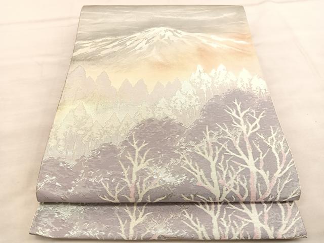 平和屋着物◎西陣 六通柄袋帯 風景文 証紙付き 正絹 逸品 BAAV1642hv