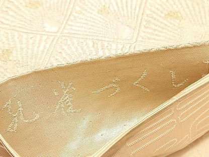 平和屋着物◎六通柄袋帯 唐織 孔雀尽くし 金銀糸 正絹 逸品 BAAV1736hv