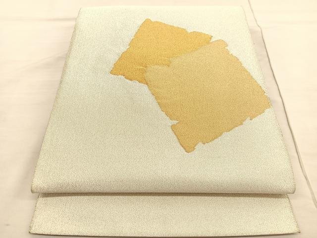 平和屋着物◎太鼓柄袋帯 綴れ 破れ色紙 金銀糸 正絹 逸品 BAAV1841hv