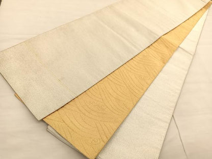 平和屋着物◎両面 全通柄 本袋帯 綴れ 立波文 金糸 正絹 逸品 BAAV1999hv