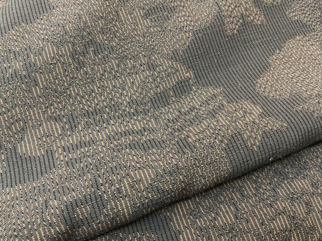 平和屋着物■上質な紬 雲取り風景花文 正絹 逸品 BAAV2387hj