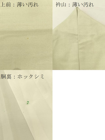 平和屋着物■訪問着　紬地　手描き　風景文　正絹　逸品　BAAV2434hj
