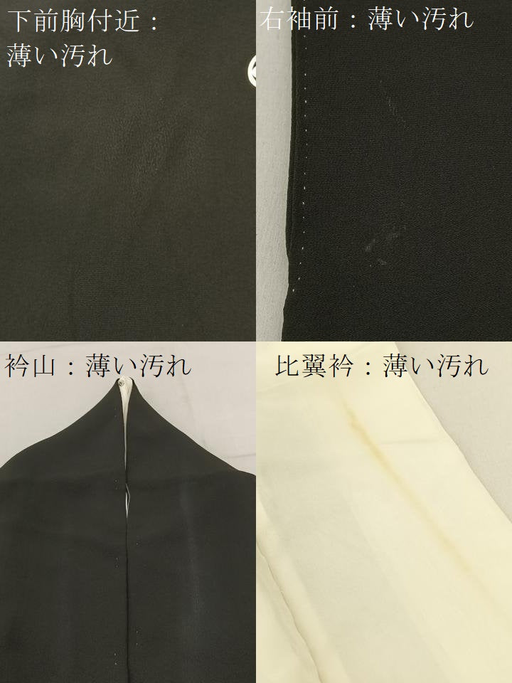 平和屋着物■豪華黒留袖　作家物　駒刺繍　人物風景文　暈し染め　金彩　正絹　逸品　BAAV2466hj