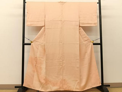 平和屋着物■中国三大刺繍　相良刺繍　色留訪問着　雲隠れ亀甲花文　暈し染め　金糸　正絹　逸品　BAAV2557hj