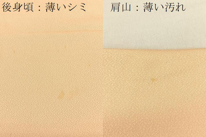平和屋着物■中国三大刺繍　相良刺繍　色留訪問着　雲隠れ亀甲花文　暈し染め　金糸　正絹　逸品　BAAV2557hj