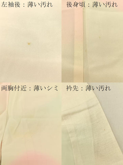 平和屋着物■長襦袢 袷 遠山文 暈し染め 正絹 逸品 BAAV2635hj