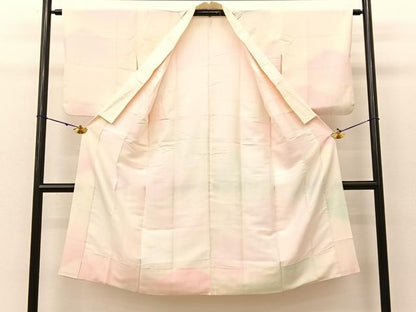 平和屋着物■長襦袢 袷 遠山文 暈し染め 正絹 逸品 BAAV2635hj