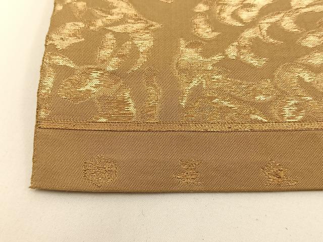 平和屋着物◎六通柄袋帯 花兎 金糸 正絹 逸品 BAAV2778hj