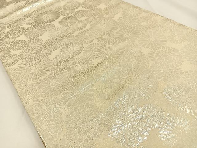 平和屋着物◎両面　全通柄袋帯　市松正倉院文　金銀糸　正絹　逸品　BAAV2807hj