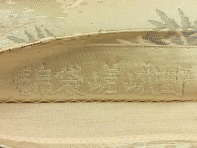 平和屋着物◎両面 六通柄袋帯 錦袋嵯峨野 金銀糸 正絹 逸品 BAAV2848hj