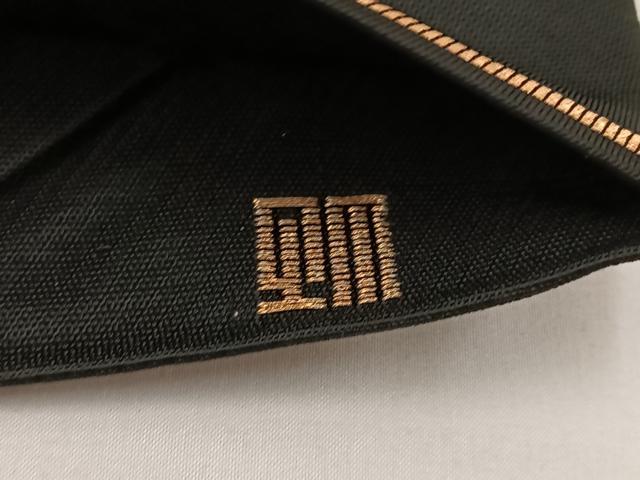 平和屋着物◎六通柄　本袋帯　宝相華　黒地　金糸　BAAV2913hj