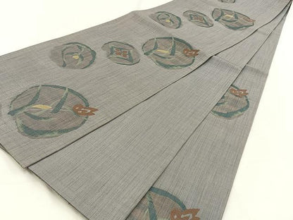 平和屋着物◎六通柄袋帯　花丸文　正絹　逸品　BAAV2943hj