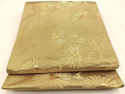 平和屋着物◎六通柄袋帯 松 金糸 正絹 逸品 BAAV2981hj