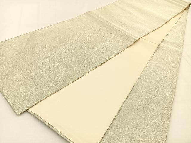 平和屋着物◎全通柄袋帯　銀糸　正絹　逸品　BAAV2987hj