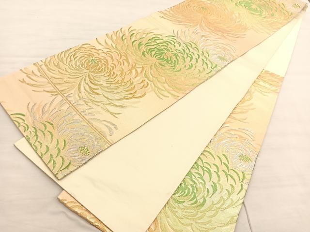 平和屋着物◎六通柄袋帯　乱菊　金銀糸　正絹　逸品　BAAV3024hv