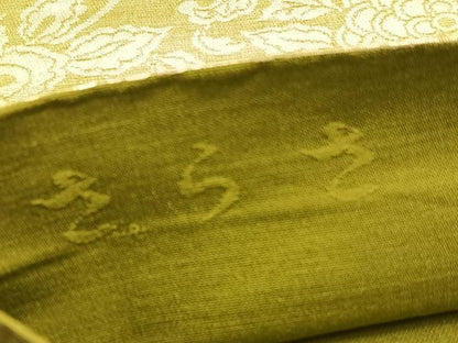 平和屋着物◎西陣　六通柄袋帯　更紗　金糸　正絹　逸品　BAAV3032hv
