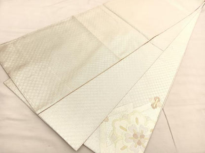 平和屋着物◎佐賀錦　太鼓柄袋帯　松皮菱花文　金銀糸　正絹　逸品　BAAV3361hv