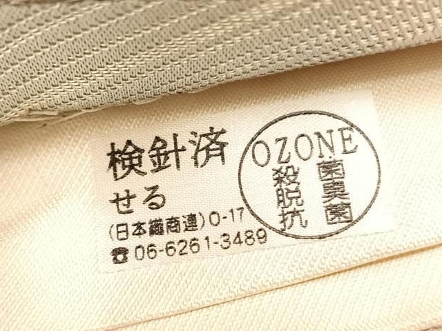平和屋着物◎六通柄袋帯　唐織　孔雀花蝶文　金銀糸　正絹　逸品　BAAV3470hv
